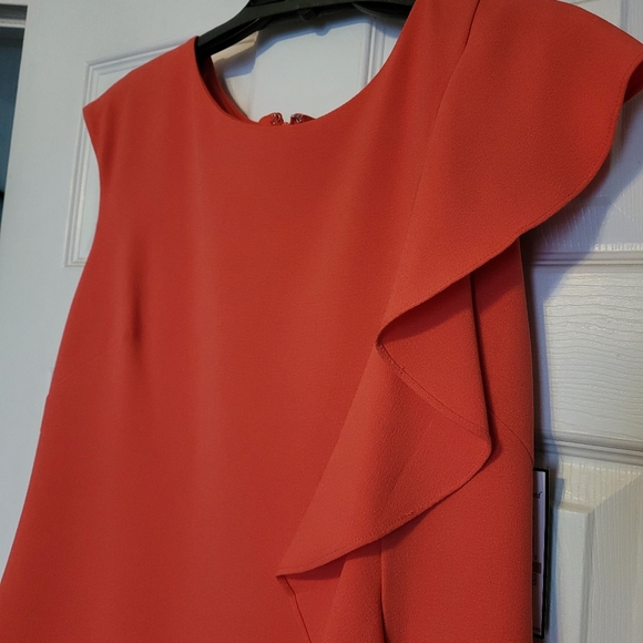 Coral Cocktail Dress - Picture 9 of 10